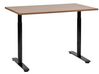 Sötétbarna és fekete manuálisan állítható íróasztal 120 x 72 cm DESTINAS_899135