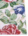 Teppich Baumwolle mehrfarbig 140 x 200 cm Blumenmuster Kurzflor FARWAN_862948