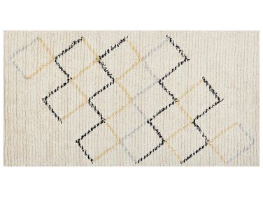 Bavlnený koberec 80 x 150 cm béžový TEZPUR