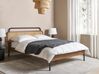 Bed hout donkerbruin 140 x 200 cm BOUSSICOURT_907968