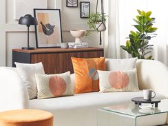 Koristetyynysetti monivärinen geometrinen kuviointi 30 x 50 cm GERBERA