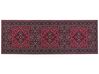 Teppich rot orientalisches Muster 70 x 200 cm Kurzflor VADKADAM_831431