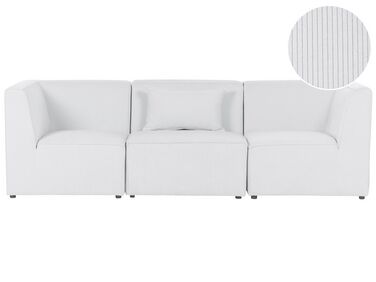 3-Sitzer Sofa Cord cremeweiss LEMVIG