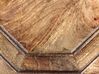 Beistelltisch Mangoholz dunkler Holzfarbton rund ⌀ 42 cm KHANPUR_852171