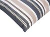 Set of 2 Outdoor Cushions 40 x 70 cm Blue and Beige KASTOS_783420