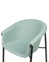 Set of 2 Fabric Dining Chairs Mint Green AMES_883796