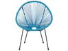 PE Rattan Accent Chair Blue ACAPULCO II_813799