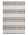Alfombra de lana beige claro/gris 140 x 200 cm BOZOVA_848511