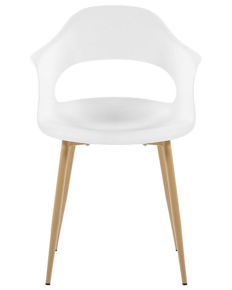 Set de 2 chaises de salle à manger blanches UTICA | Beliani.fr