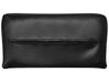 Faux Leather Sofa Bed Black ROXEN_701918