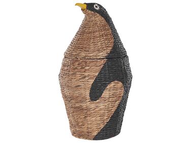 Panier pingouin en fibre de jacinthe d'eau naturel HADZABE