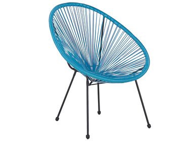 Krzesło z technorattanu niebieskie ACAPULCO II