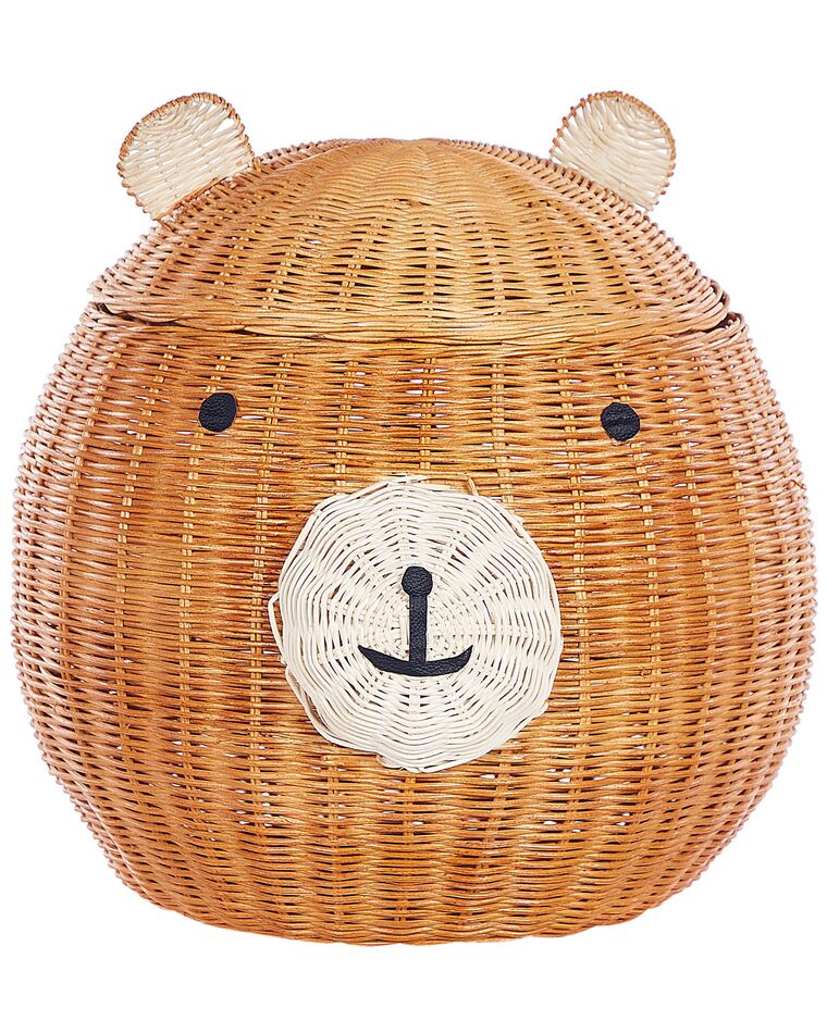 Rattan Bear Basket Natural HIMBA_838086