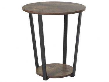 Odkládací stolek tmavé dřevo / černá ORICK