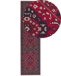 Matto kangas punainen 80 x 300 cm VADKADAM