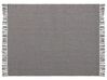 Decke Baumwolle schwarz / weiß 125 x 150 cm kariertes Muster DAMEK_839597