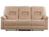 Sofa Set Samtstoff beige 6-Sitzer LED-Beleuchtung USB-Port elektrisch verstellbar BERGEN_835344