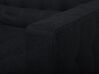 Conjunto de sofás reclináveis com 5 lugares em tecido cinzento grafite ABERDEEN_715202