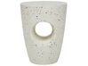 Beisttelltisch Beton weiß Terrazzo Optik rund ⌀ 37 cm EDOLO_873819