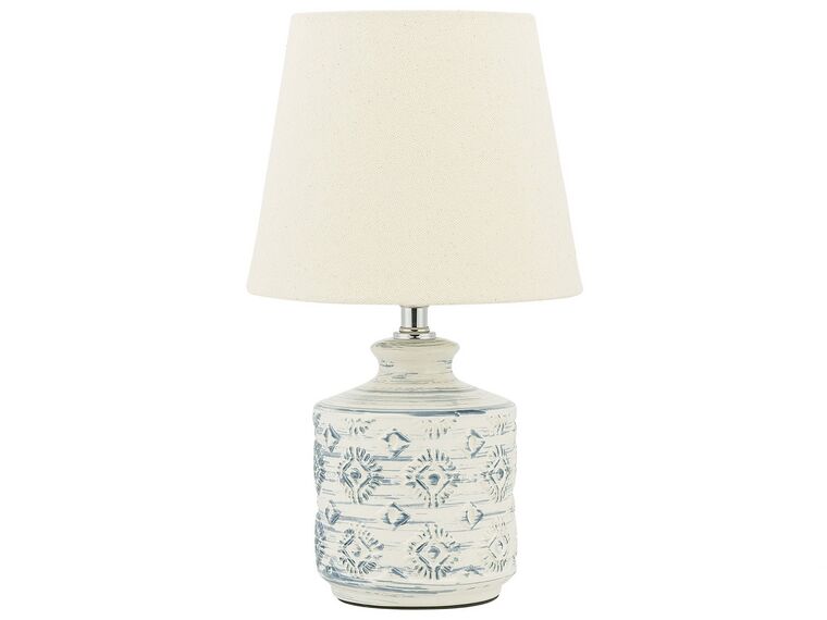 Lampka nocna ceramiczna beżowa ROSANNA_731508