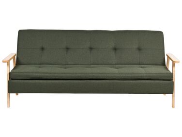 Canapé-lit en tissu vert TJORN