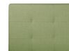Polsterbett Leinenoptik grün mit Bettkasten 140 x 200 cm LA ROCHELLE_832961
