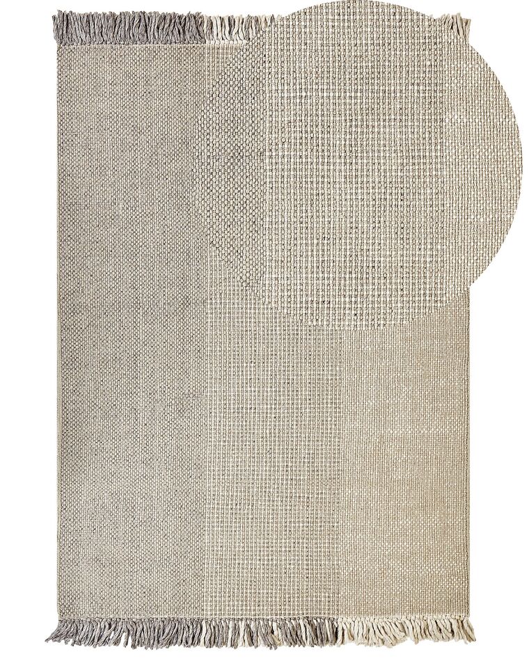 Tapete de lã cinzenta 160 x 230 cm TEKELER_847395