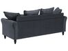 3-istuttava sohva samettinen harmaa BORNHOLM_711055