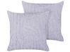 Set of 2 Cotton Cushions 45 x 45 cm Violet TELLIMA_887036