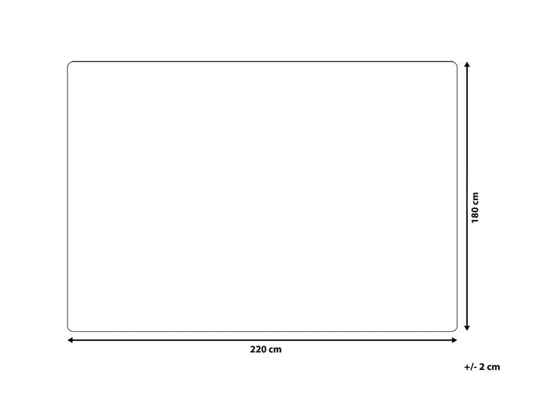 Blanket 180 x 220 cm White TOURZA Beliani.de