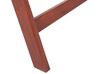 Zestaw mebli balkonowych drewno akacjowe z poduszkami  białymi TOSCANA_804079