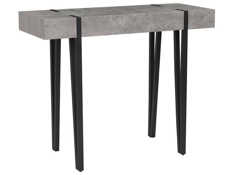 Konzolový stolík betónový vzhľad/čierna ADENA_746979