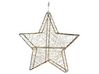 Outdoor Weihnachtsbeleuchtung LED silber Sternform 58 cm KURULA_812485
