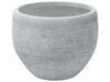 Stone Plant Pot 50x50x39 cm White ZAKROS _856400