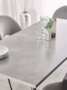 Tavolo da pranzo effetto cemento e nero 160 x 80 cm SANTIAGO_775917