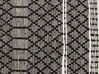 Kožený koberec 80 x 150 cm černý s béžovým FEHIMLI_757892