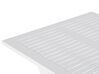 Zestaw mebli balkonowych drewniany biały z poduszkami miętowymi FIJI_764342