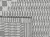 Outdoor Teppich grau 60 x 105 cm kariertes Muster Kurzflor JALNA_766559