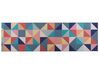 Teppich bunt 60 x 200 cm geometrisches Muster Kurzflor VILLUKURI_831624
