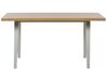 Dining Table 150 x 90 cm Light Wood and Grey LENISTER_785848