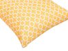 Sett med 2 gule hageputer med geometrisk mønster 40 x 70 cm ASTAKOS_783426