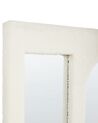 Buklé nástenné zrkadlo 70 x 100 cm krémová biela MARCIGNY_914800