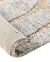 Teppich beige / hellgrau 300 x 400 cm abstraktes Muster MANDAI_883954