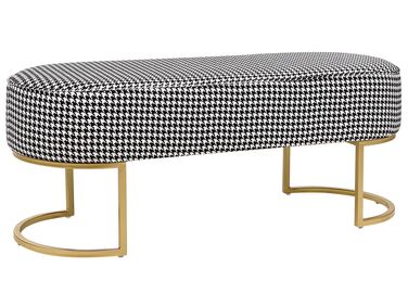 Fabric Bench Black and White MILRY