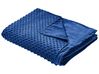 Capa de cobertor pesado em tecido azul marinho 100 x 150 cm CALLISTO_891855