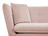 3-Sitzer Sofa Samtstoff pastellrosa mit goldenen Beinen FREDERICA_766880