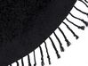 Vloerkleed katoen zwart ⌀ 140 cm BITLIS_837858
