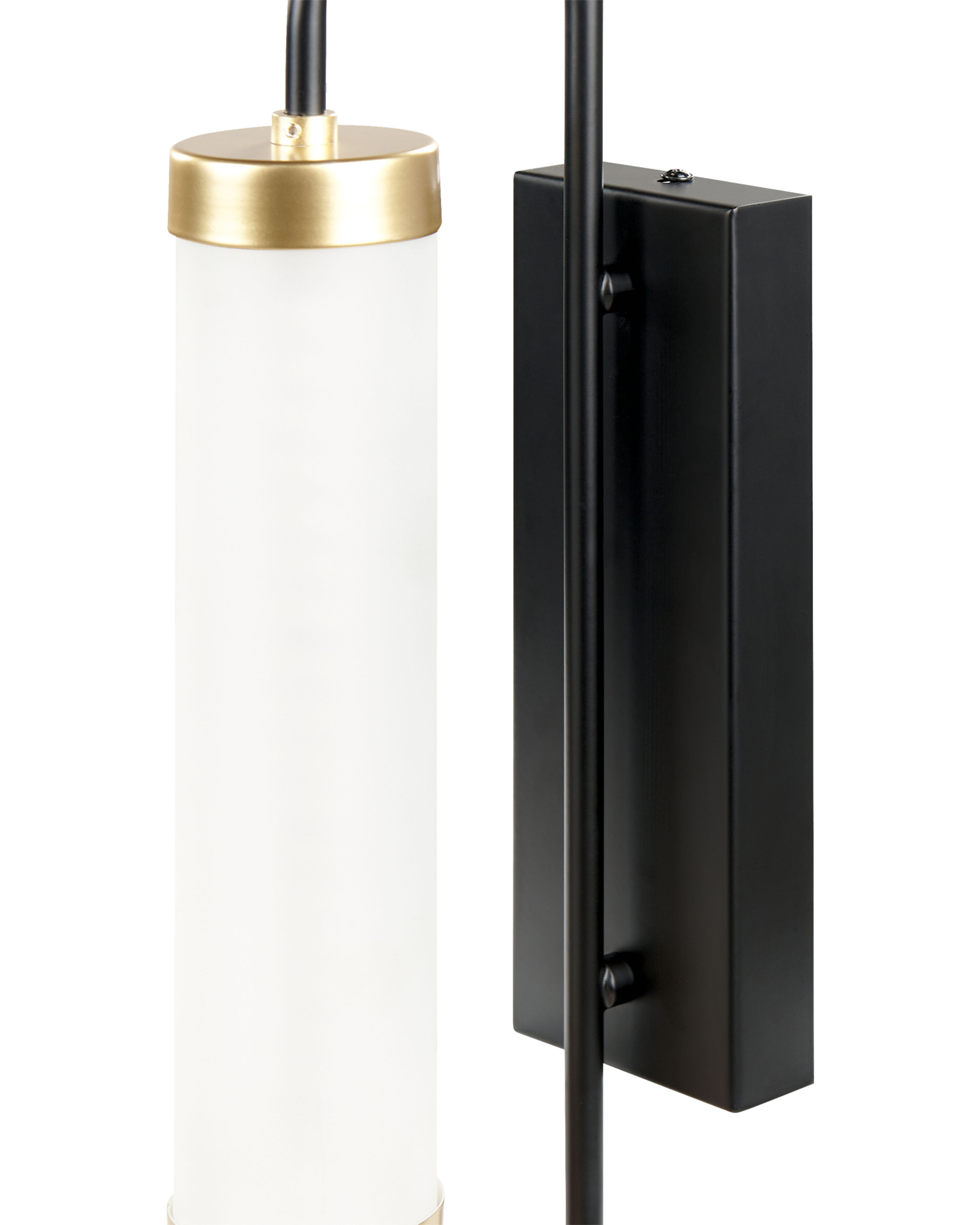 Metal LED Wall Lamp Black and Gold HENRY Beliani.co.uk