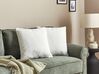 Set of 2 Boucle Cushions 45 x 45 cm White LEUZEA_903294