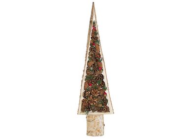Figura decorativa árbol de Navidad madera clara TOLJA